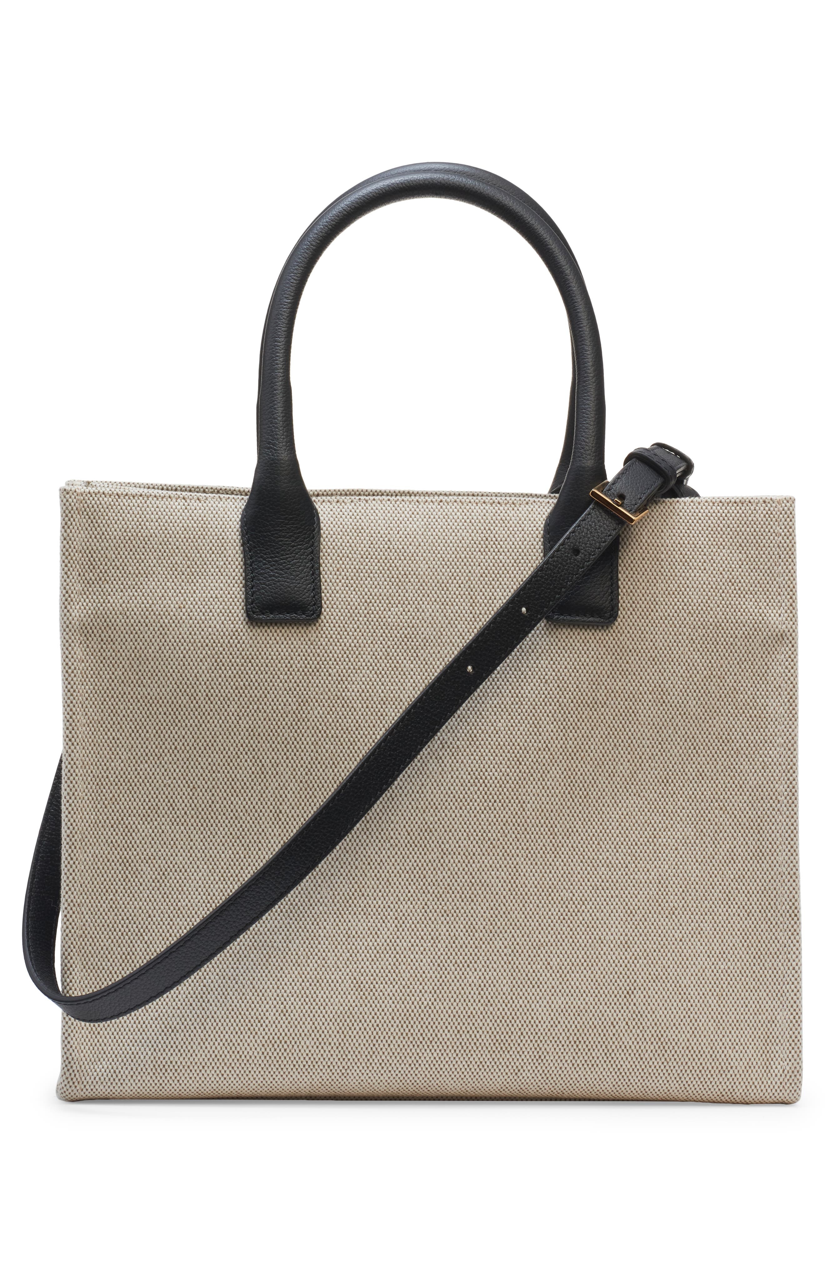 Versace Small La Medusa Logo Canvas Tote in Rope Black-Versace Gold at Nordstrom - 4