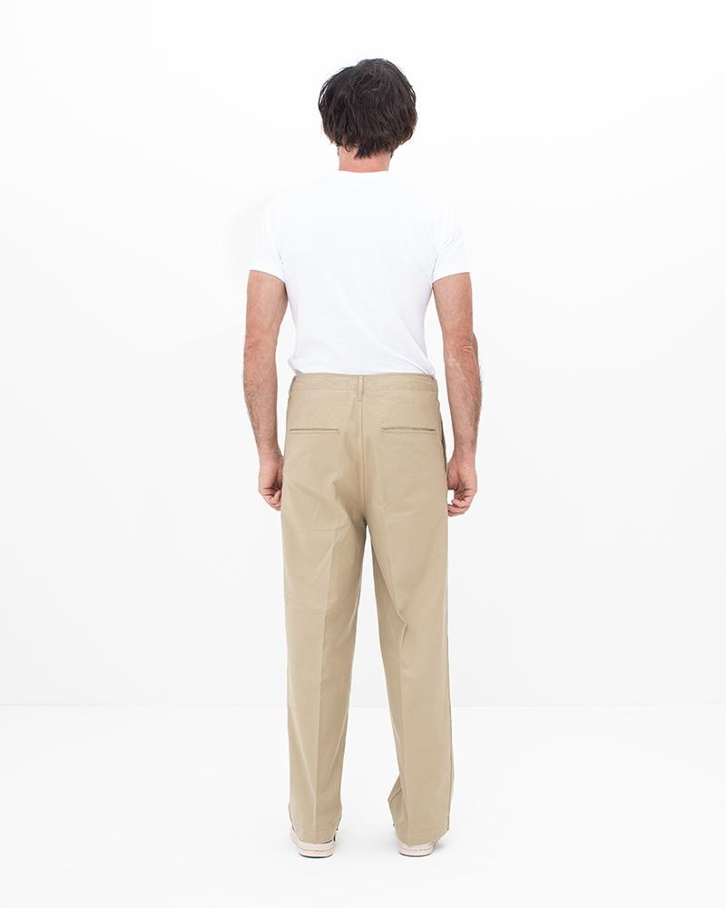 EX WIDE CHINO PANTS BEIGE - 3