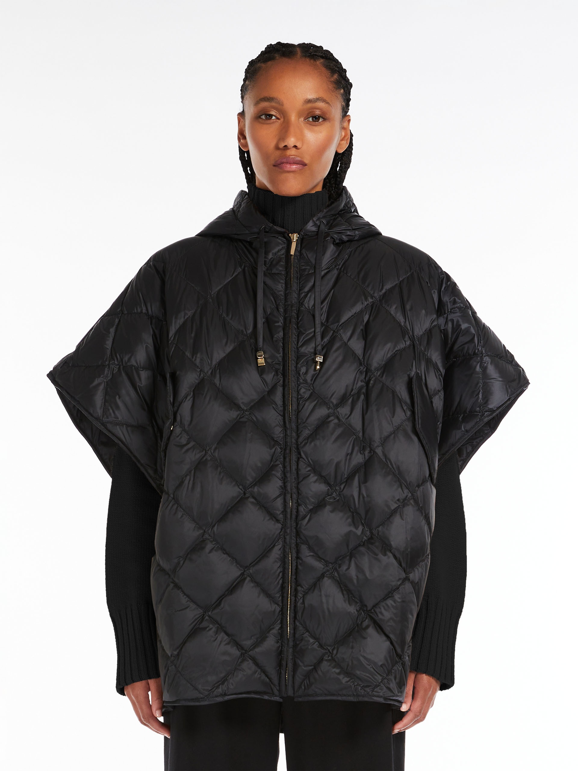 TREMAN Cape with hood in water-repellent canvas - 3