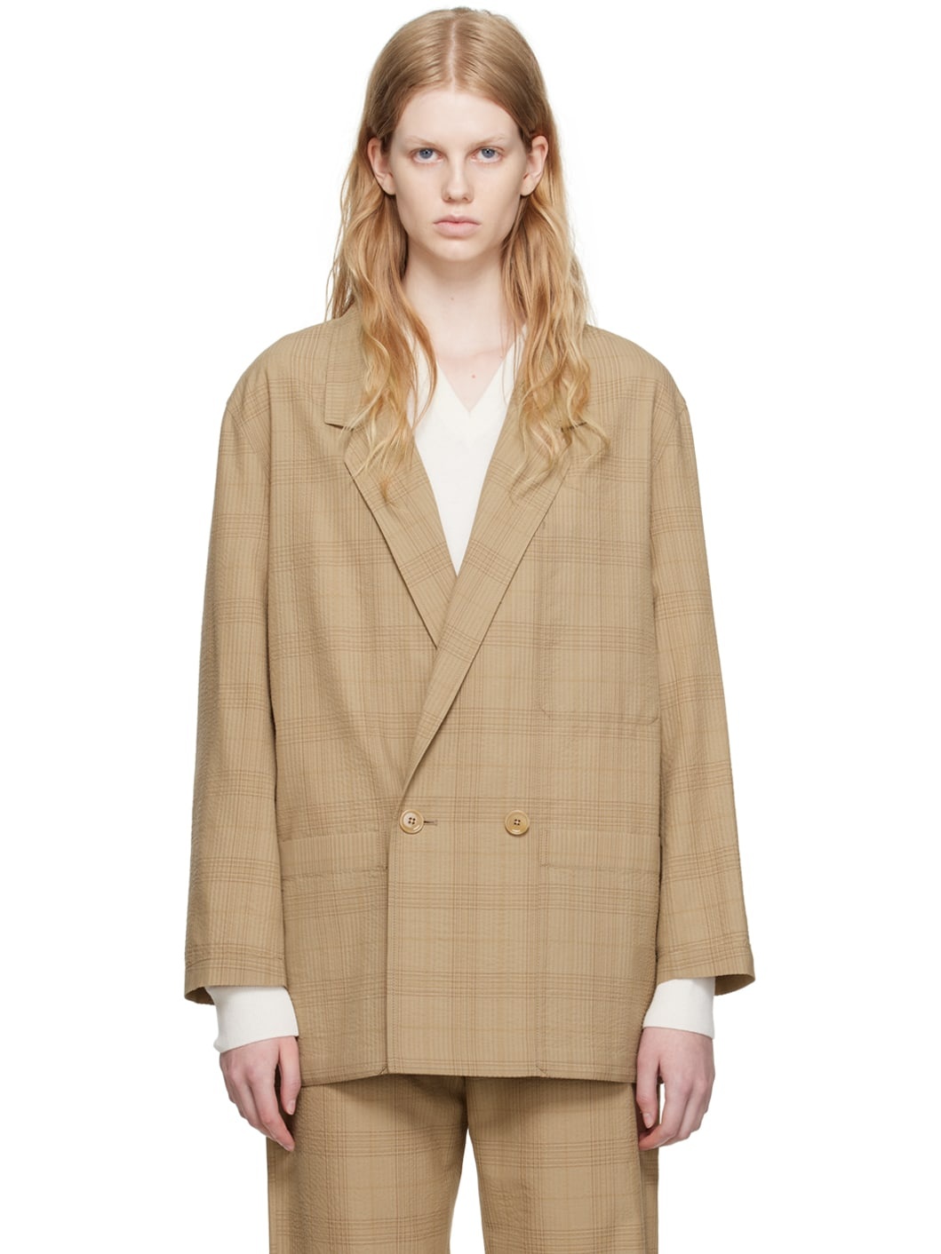 Brown Workwear Blazer - 1