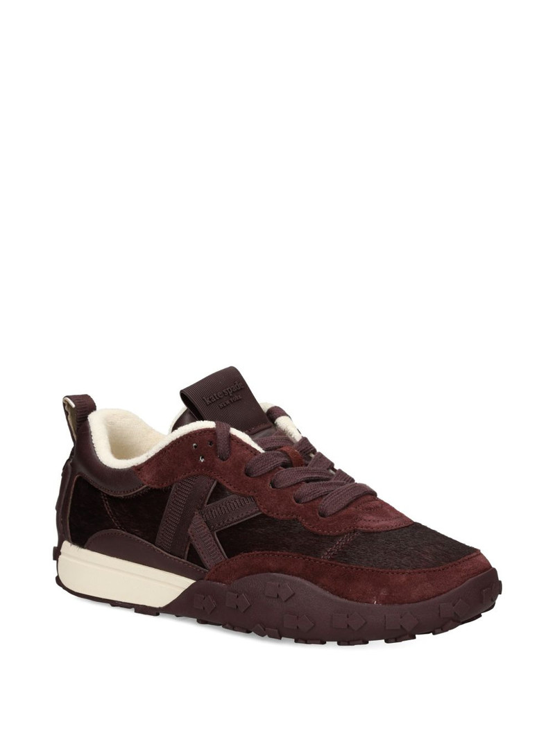 kate spade fur-textured sneakers outlook