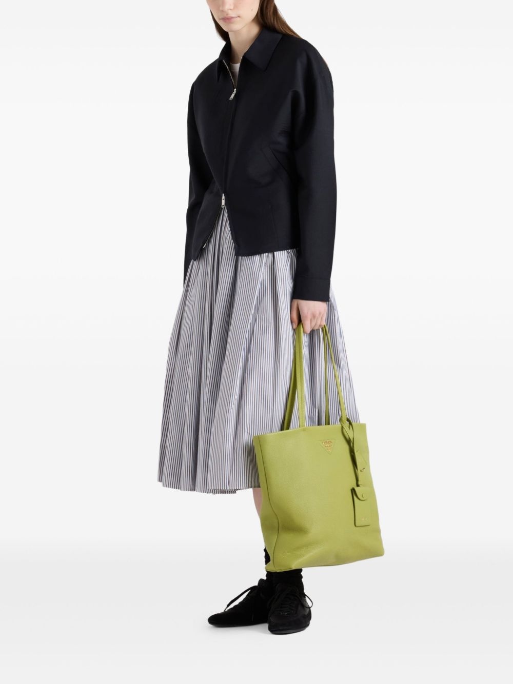 large leather tote bag - 2