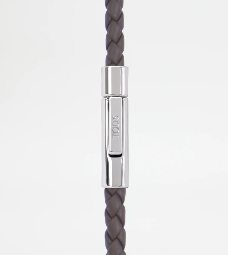 Tod's MYCOLORS BRACELET IN LEATHER - BROWN outlook