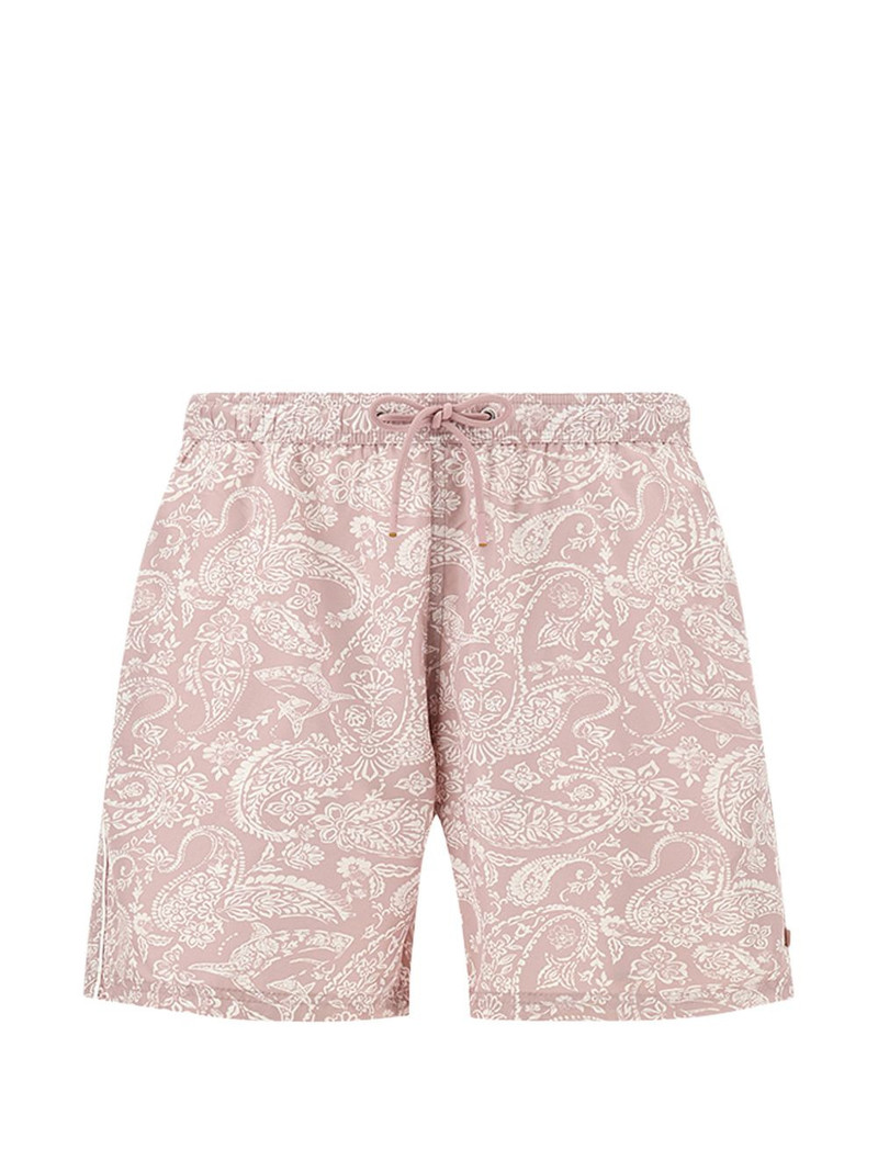 shark paisley print swim shorts 1