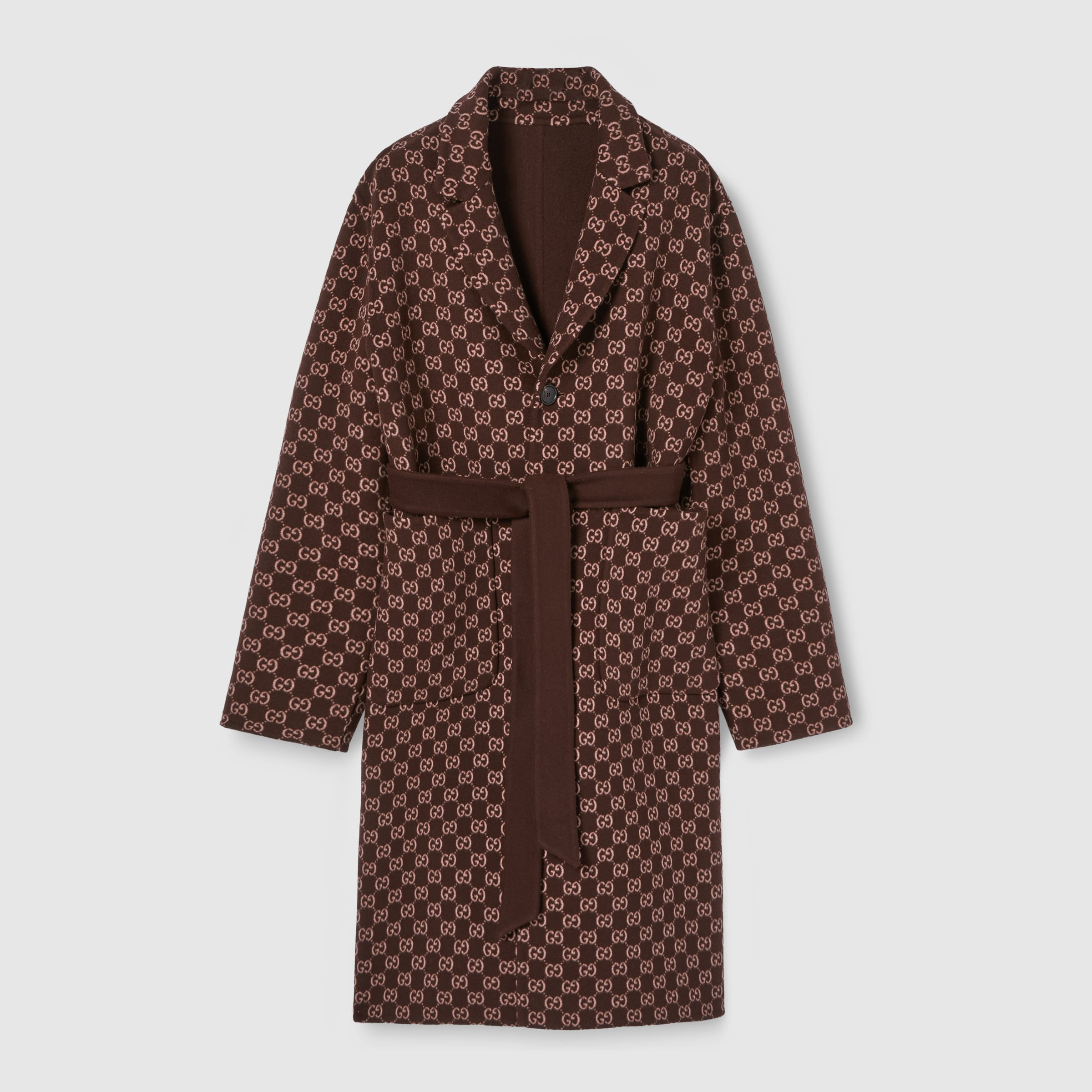 Reversible silk wool coat - 8