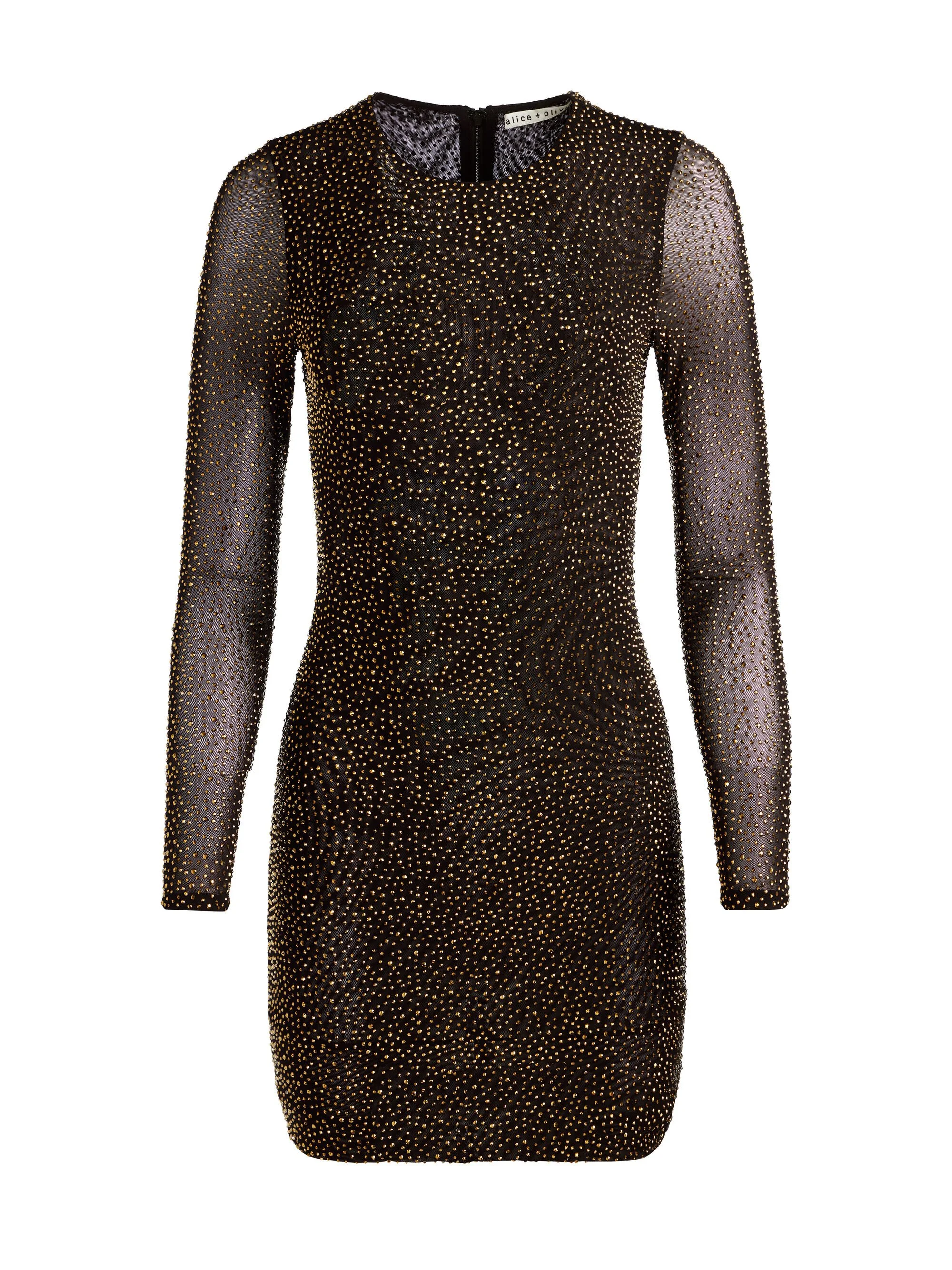 DELORA EMBELLISHED MINI DRESS - 1
