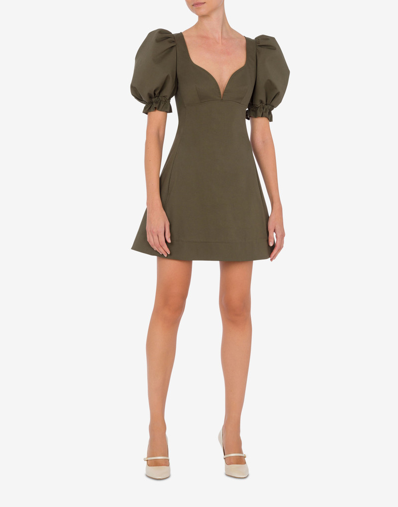 Moschino STRETCH COTTON CANVAS DRESS outlook