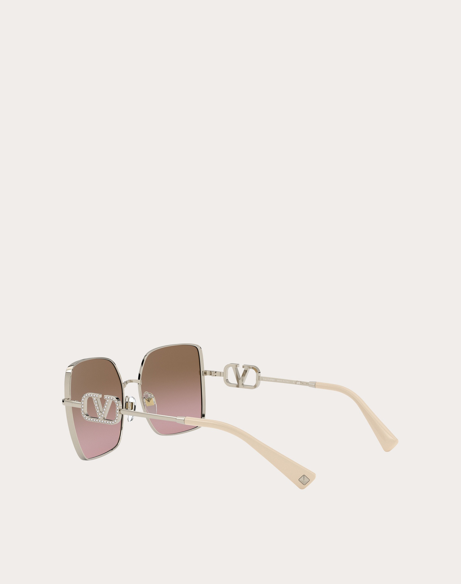 SQUARED METAL FRAME WITH VLOGO SIGNATURE CRYSTALS - 4
