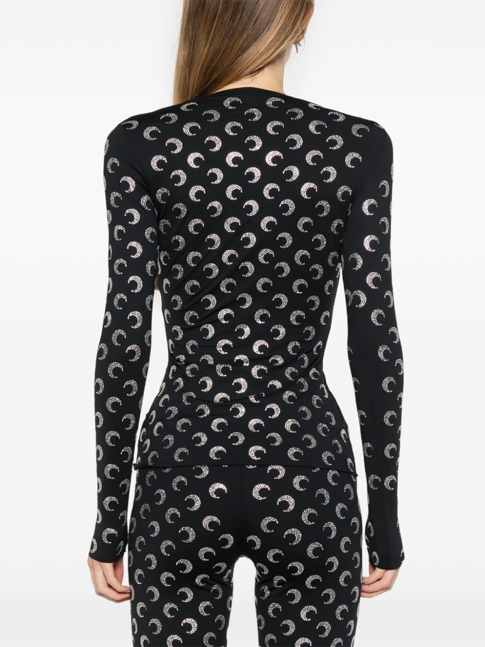 Crescent Moon-embellished top - 4