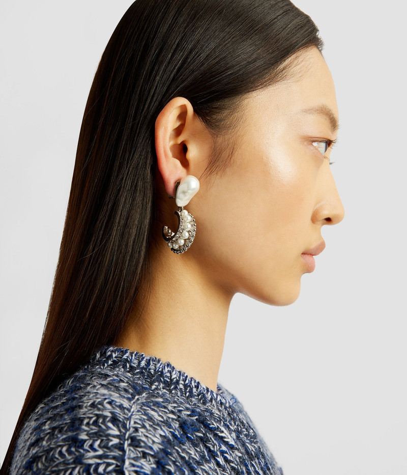 CRYSTAL HOOP DROP EARRING 3