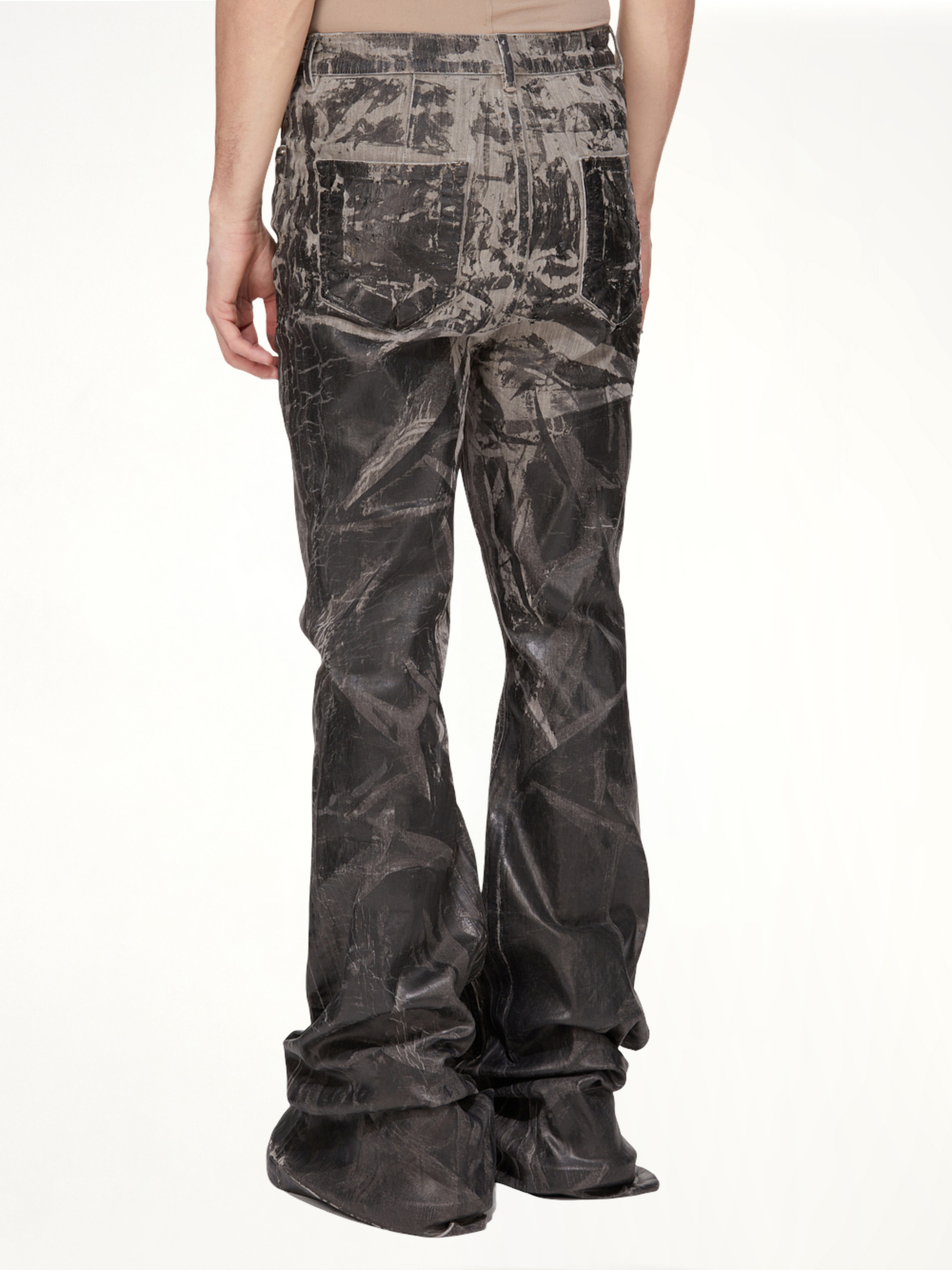 Bolan Bootcut Washed Foil in Black - 8