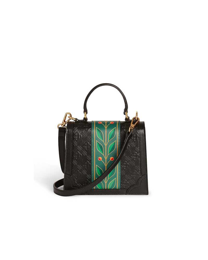 Black Laurel Mini Jeanne Bag | Casablanca Paris 4