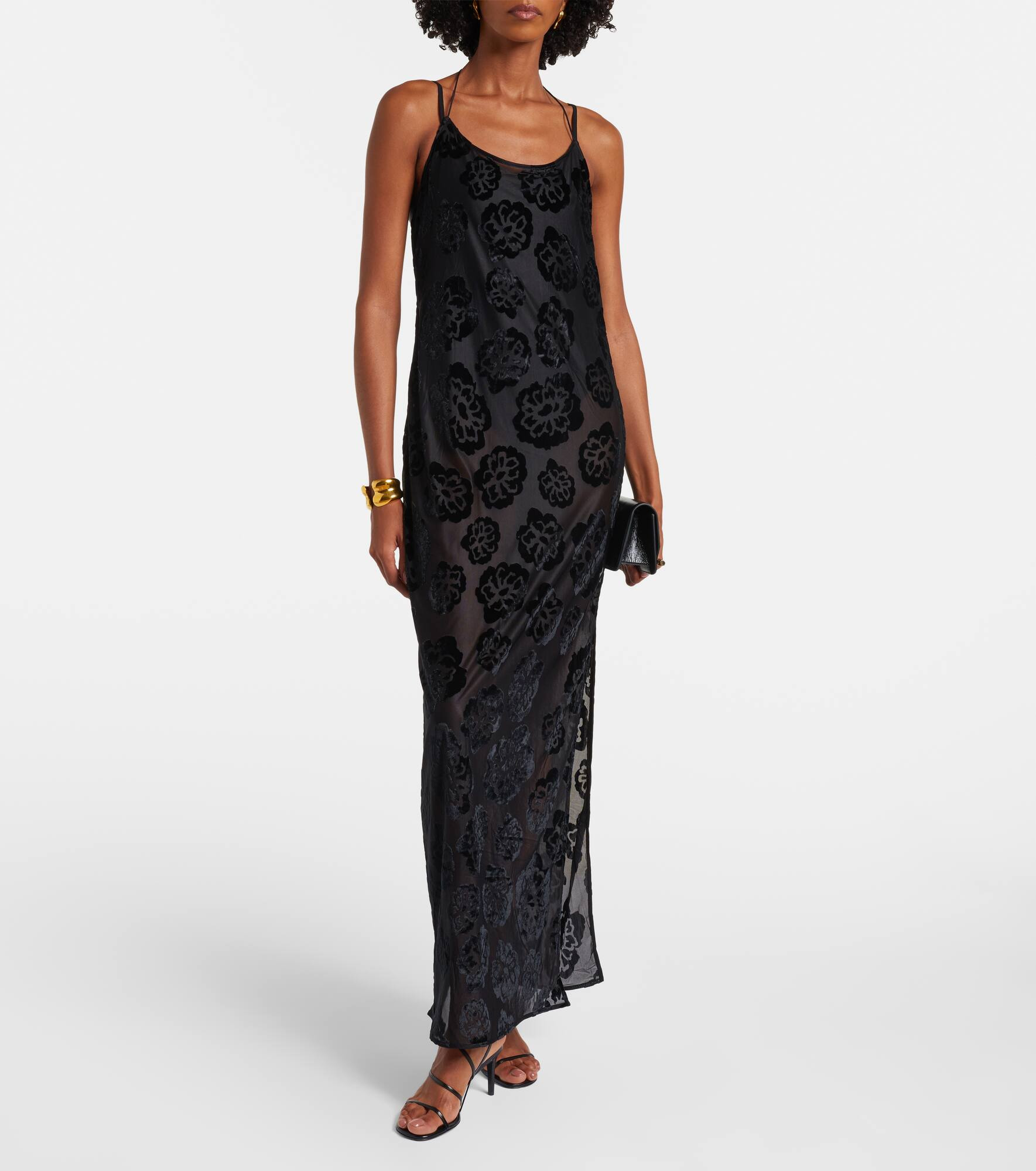 Vittoria embroidered sheer maxi dress - 2