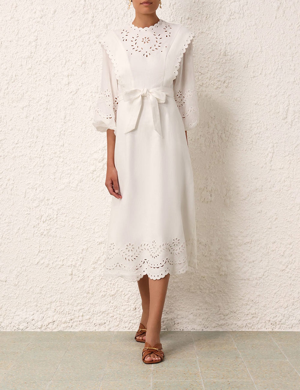 JUNIE EMBROIDERED MIDI DRESS - 2