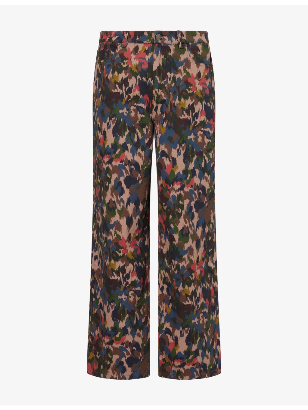 Camo Cotton-Twill Trousers - 1