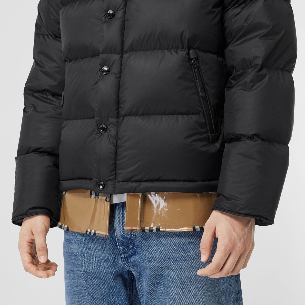 Detachable Sleeve Hooded Puffer Jacket - 6