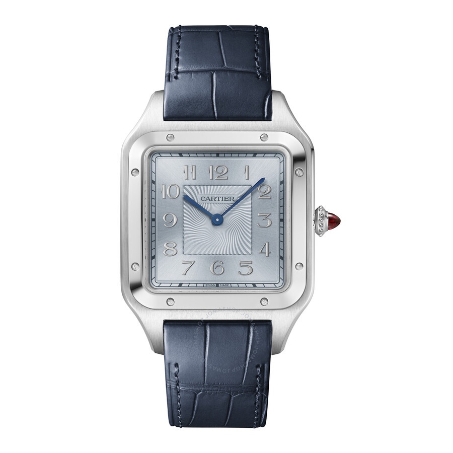 Cartier Santos Dumont Hand Wind Blue Dial Men's Watch WGSA0048 - 1