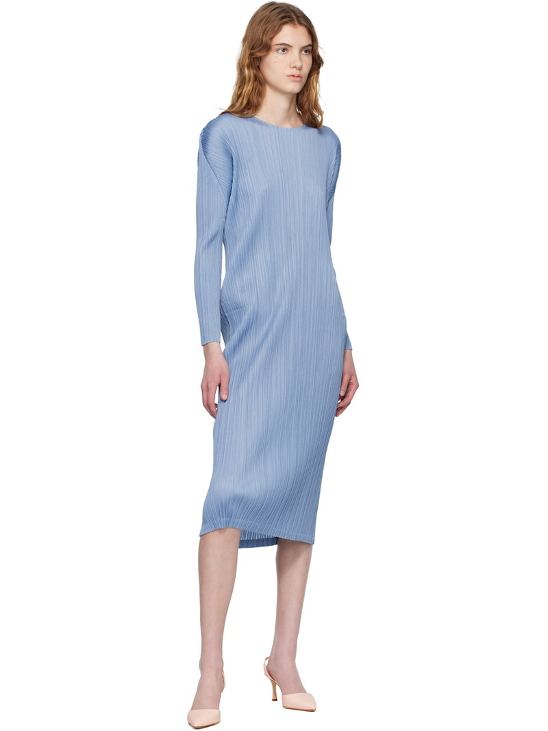 Pleats Please Issey Miyake Blue Monthly Colors December Midi Dress outlook