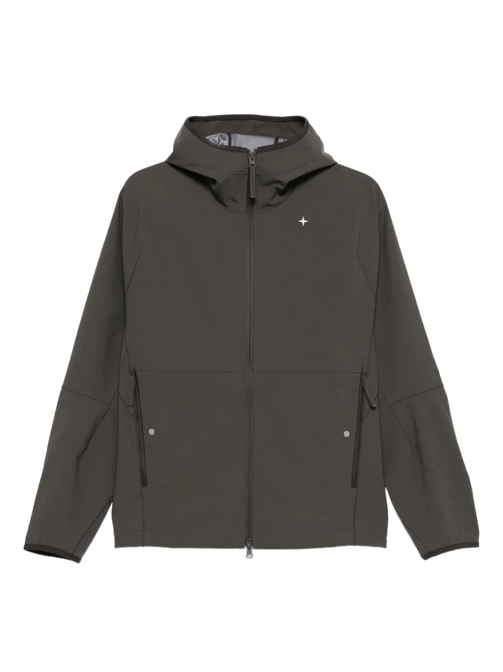 hooded zip-front jacket - 1