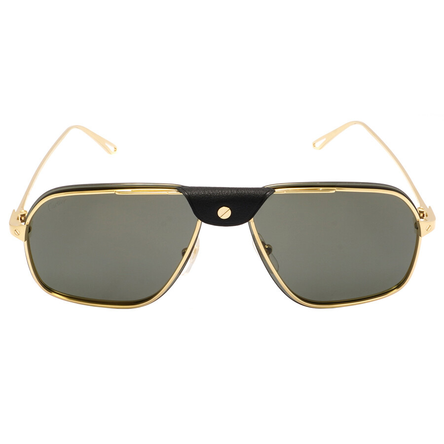 Cartier Grey Navigator Men's Sunglasses CT0243S 001 62 - 1
