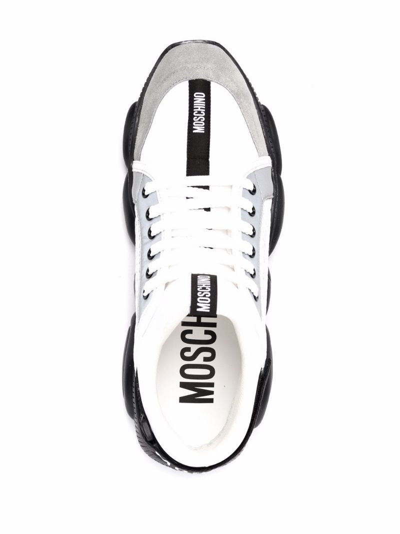 mesh-panelled chunky sneakers - 4