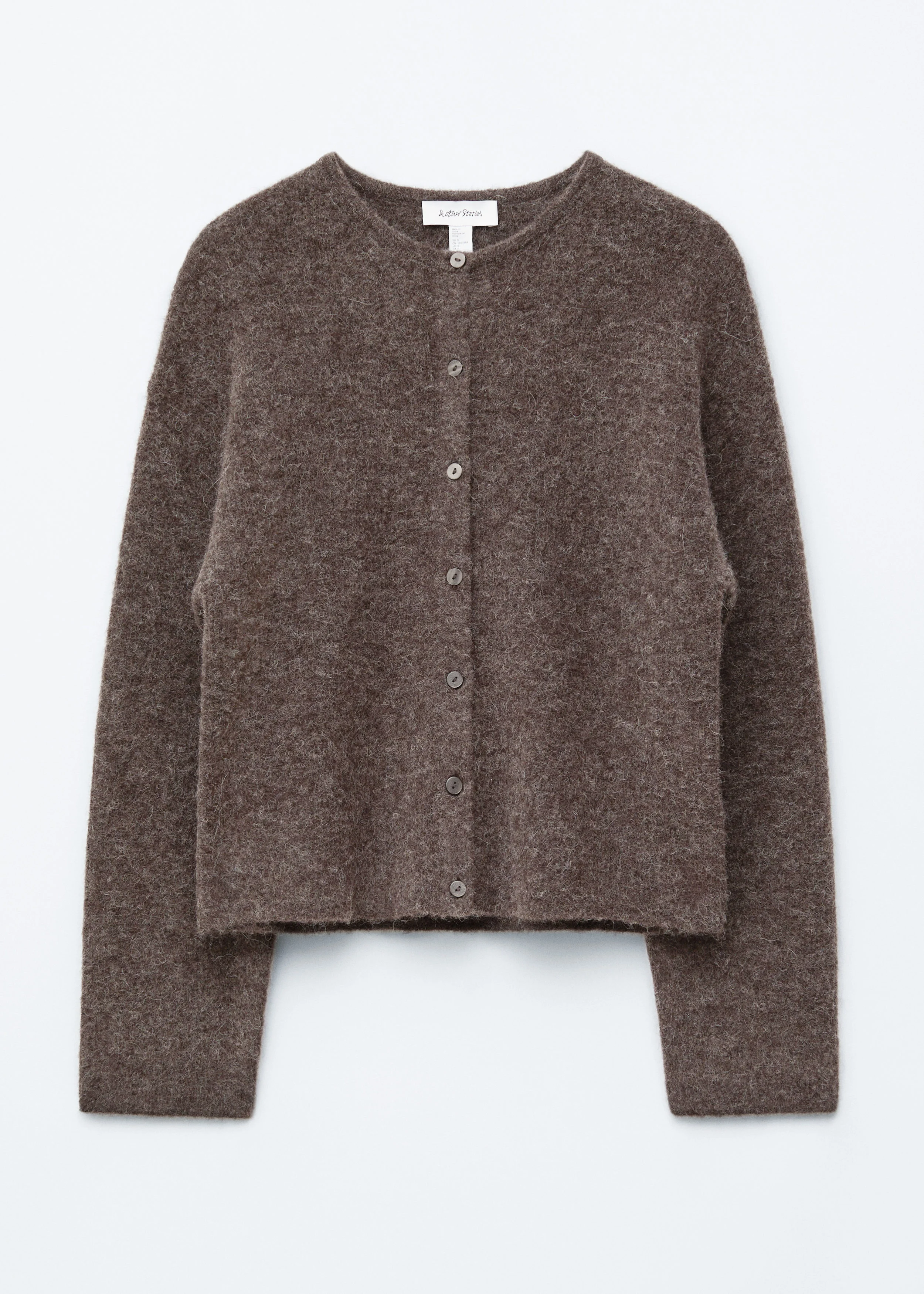 Alpaca-Blend Knitted Cardigan - 1