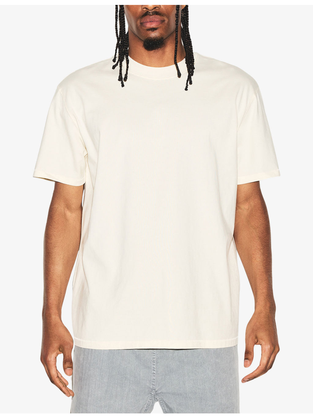 Crewneck Relaxed-Fit Heavyweight Cotton-Jersey T-Shirt - 5