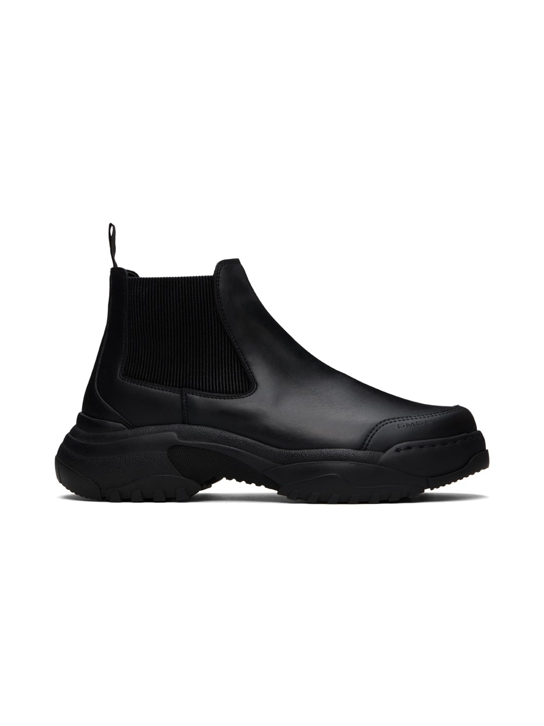 Black Faux-Leather Boots - 1