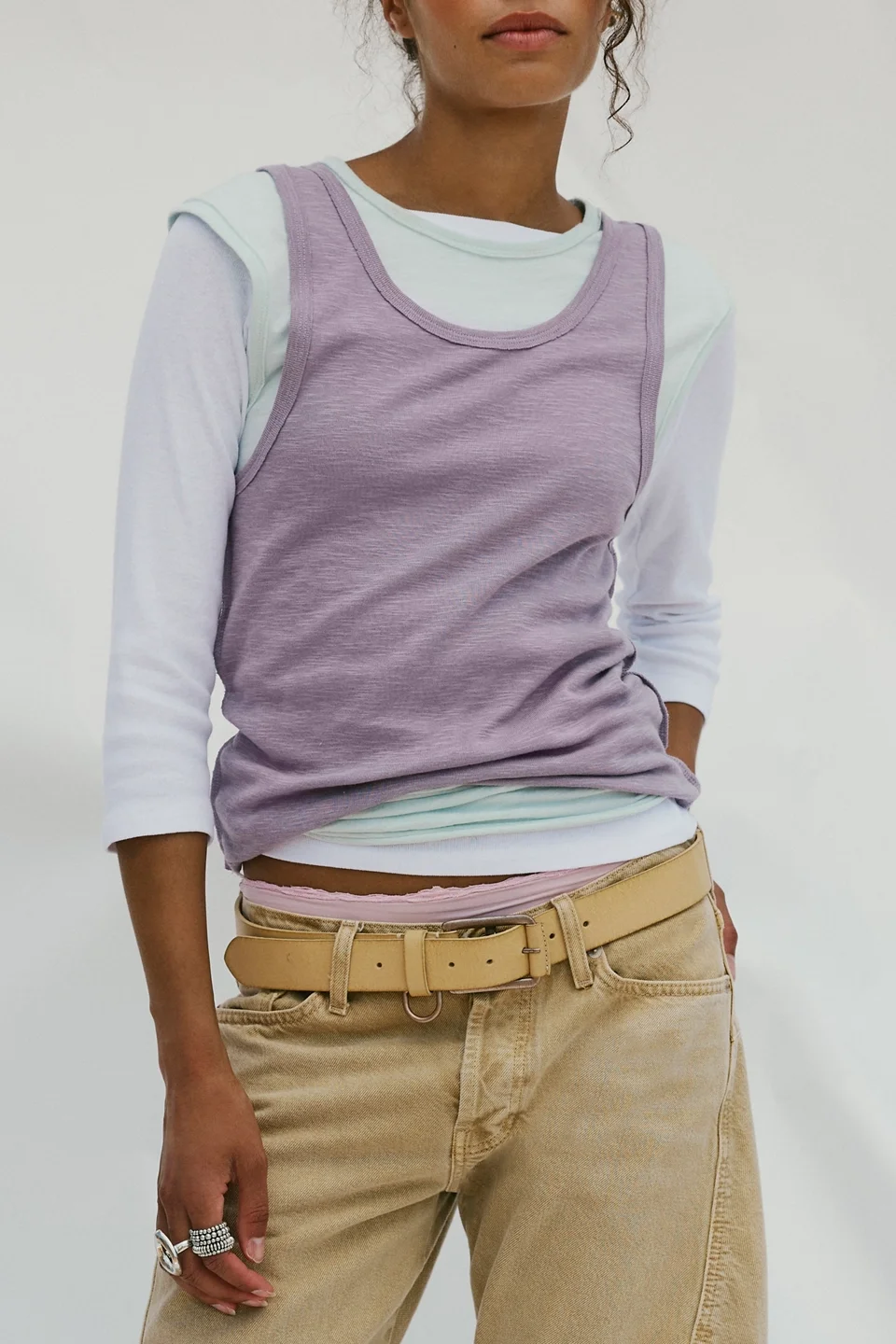 We The Free Tinsley Twofer Short Sleeve Top - 1