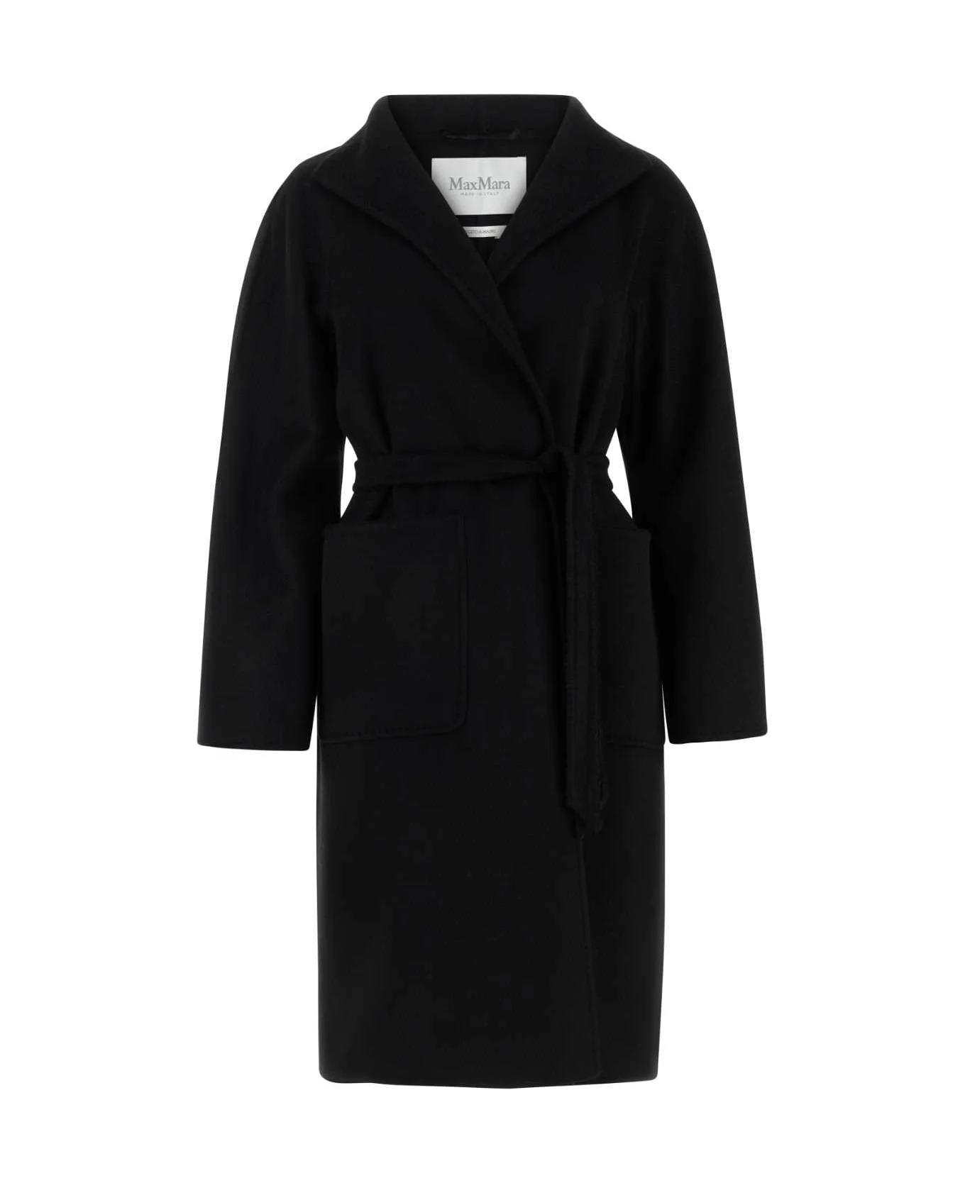 Black Cashmere Lilia Coat - 1