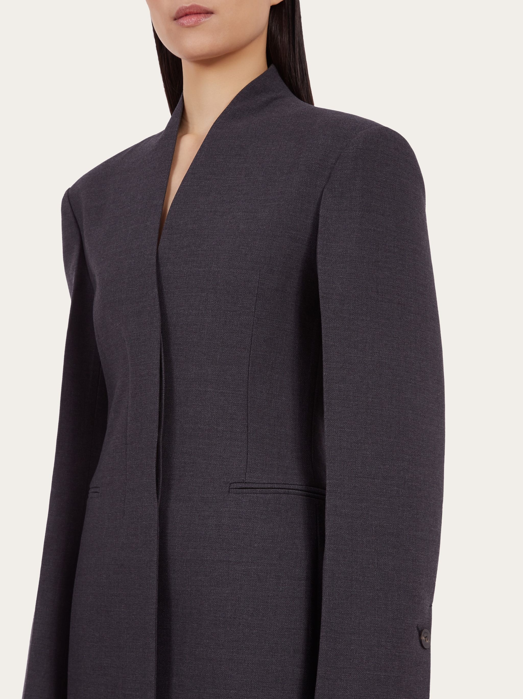 Fitted single breasted coat - 4