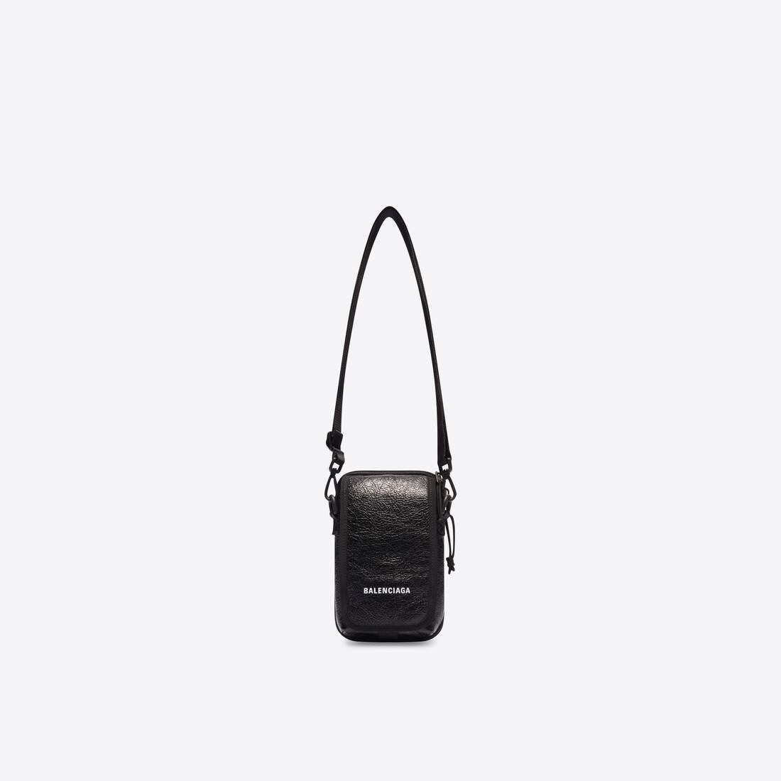 Men's Explorer Crossbody Pouch Bag in Black - 4