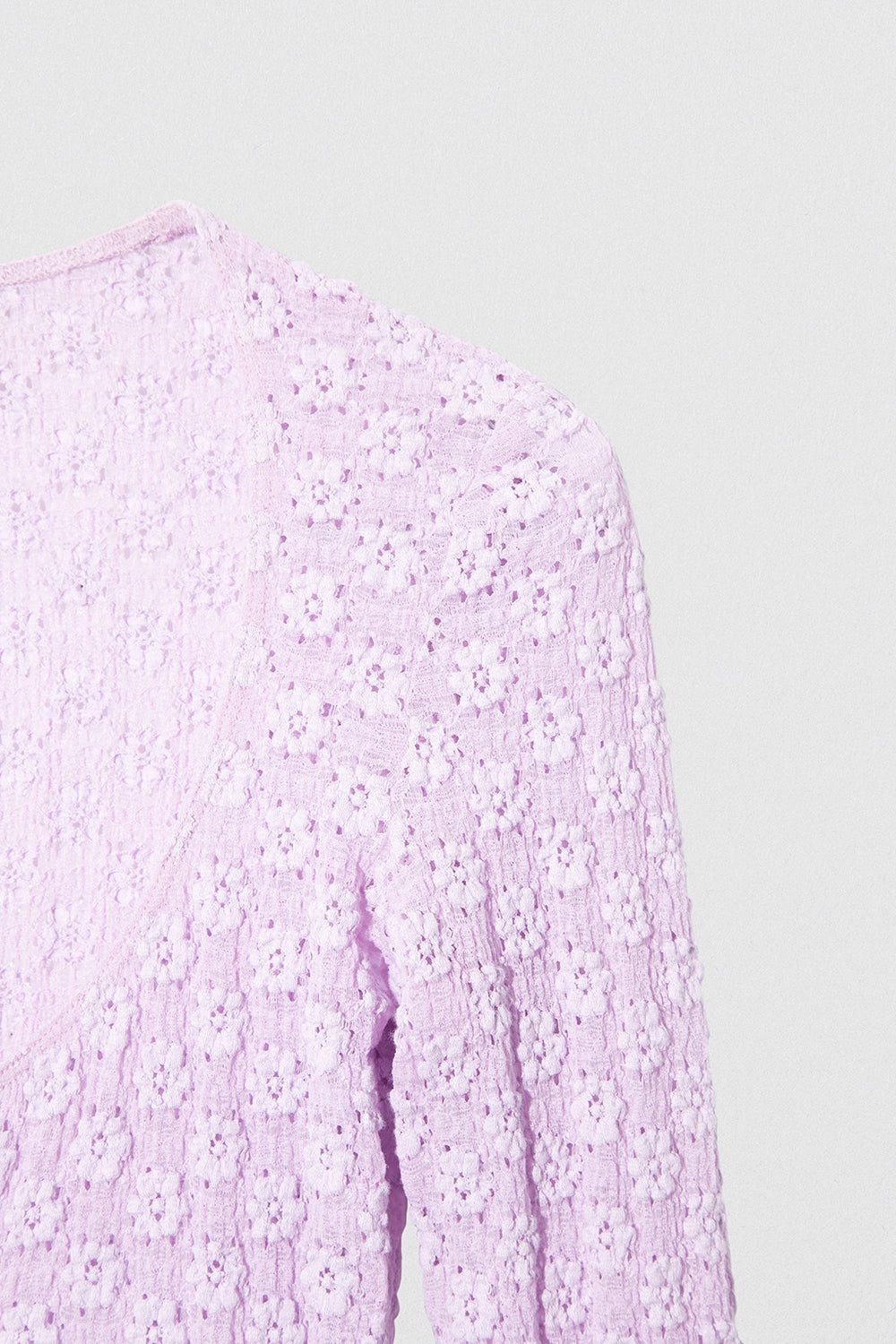 RUBI CARDIGAN LILAC FLORAL LACE - 2