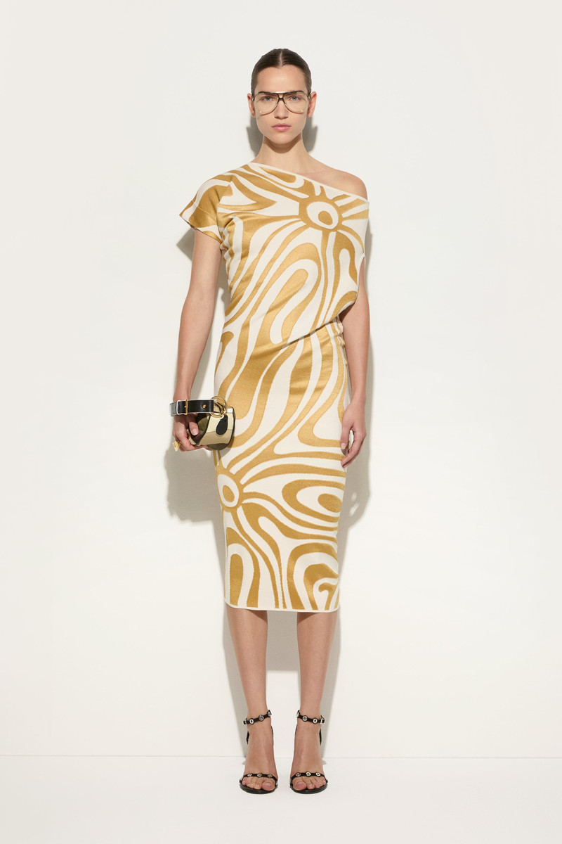 PUCCI DRAPED LONGUETTE DRESS outlook