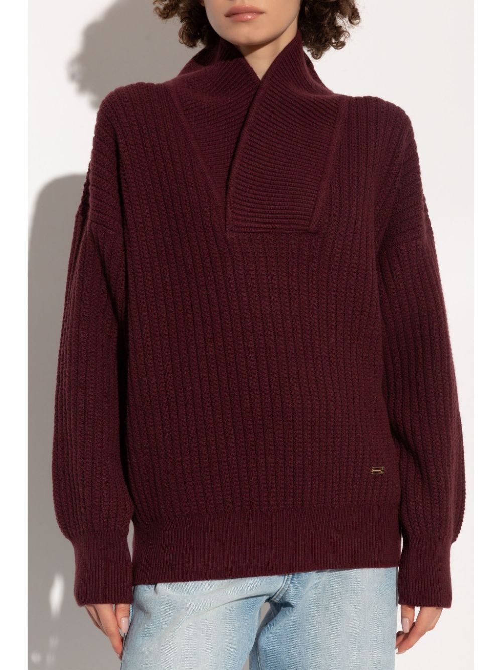 shawl-collar jumper - 3