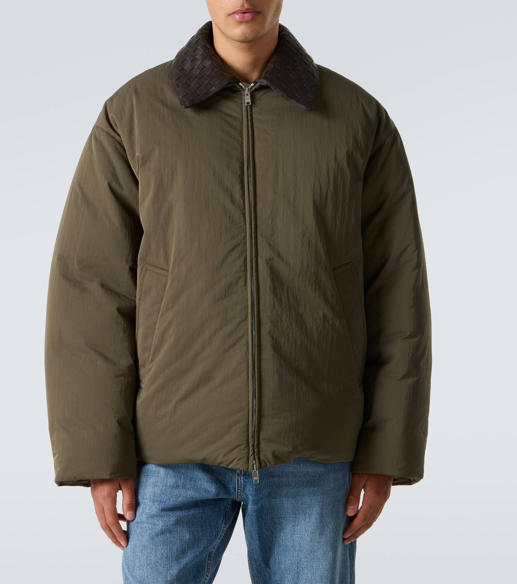 Intrecciato down jacket - 3