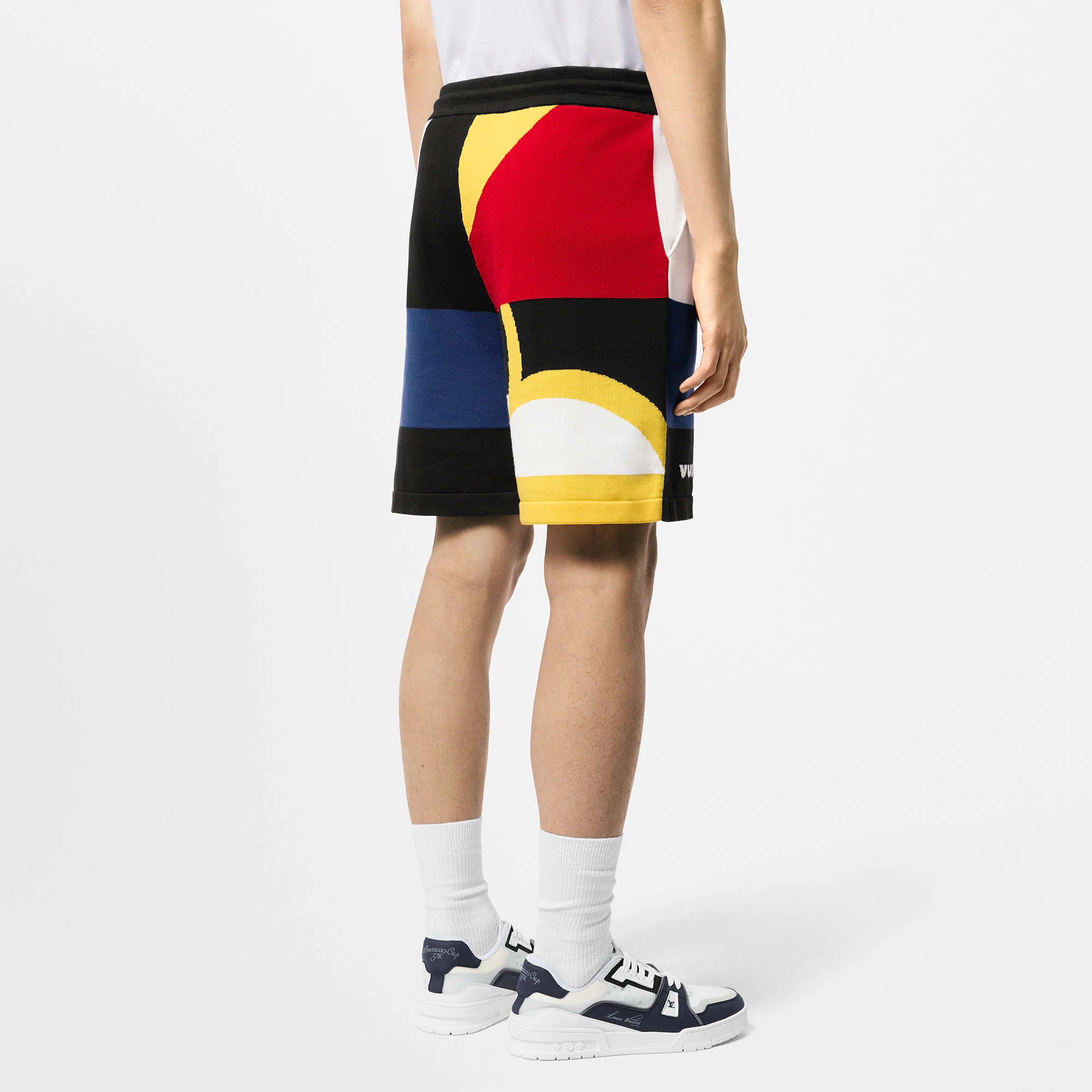 Jacquard Cotton Knit Shorts - 5