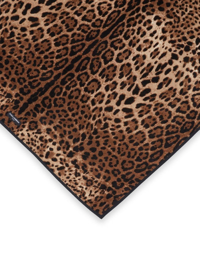 Dolce & Gabbana leopard-print cotton towel outlook