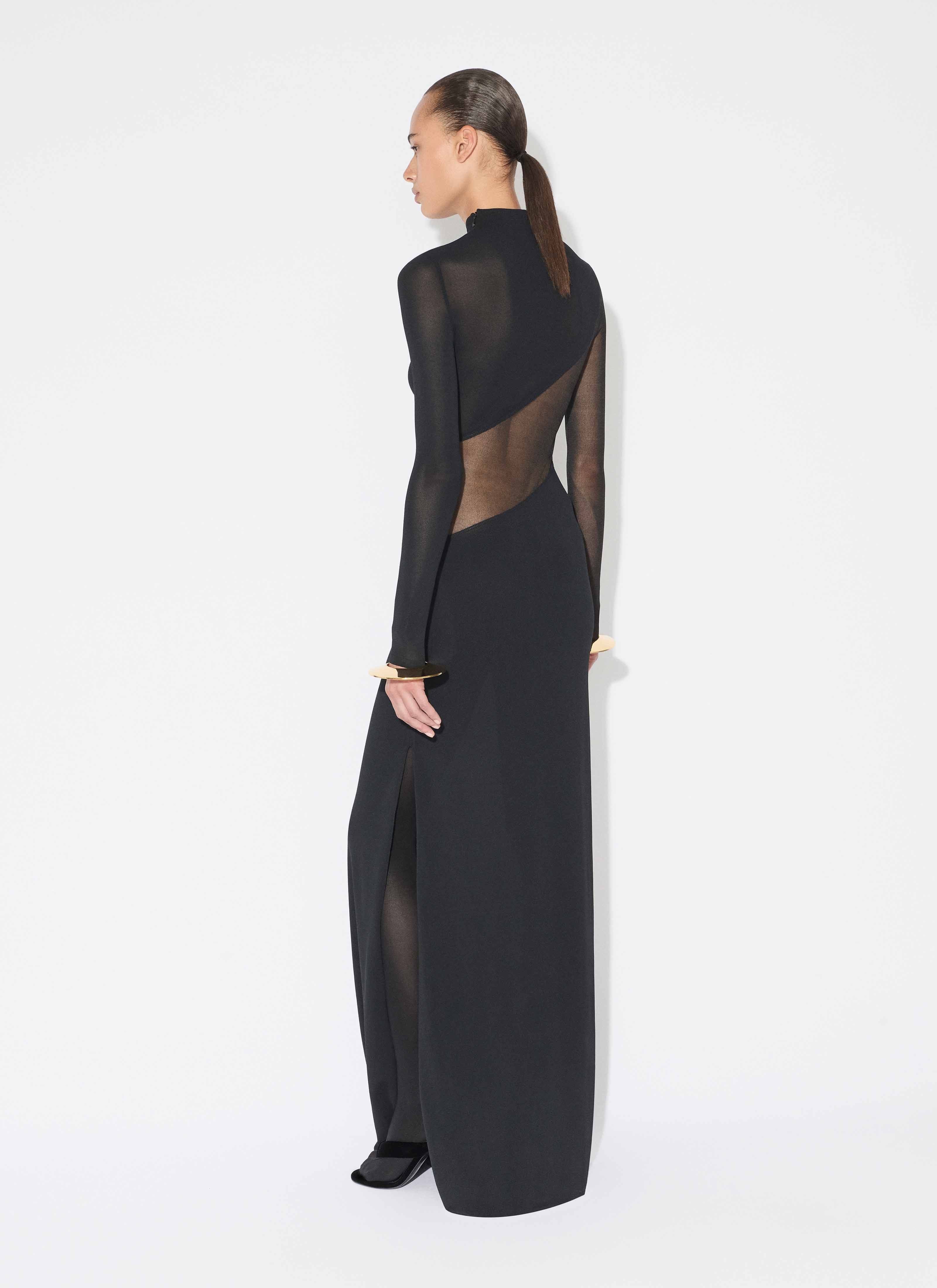SILK KNIT CUT OUT DRESS - 3
