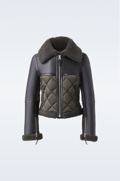 MACKAGE TULIP Quilted sheepskin jacket with shearling trim outlook