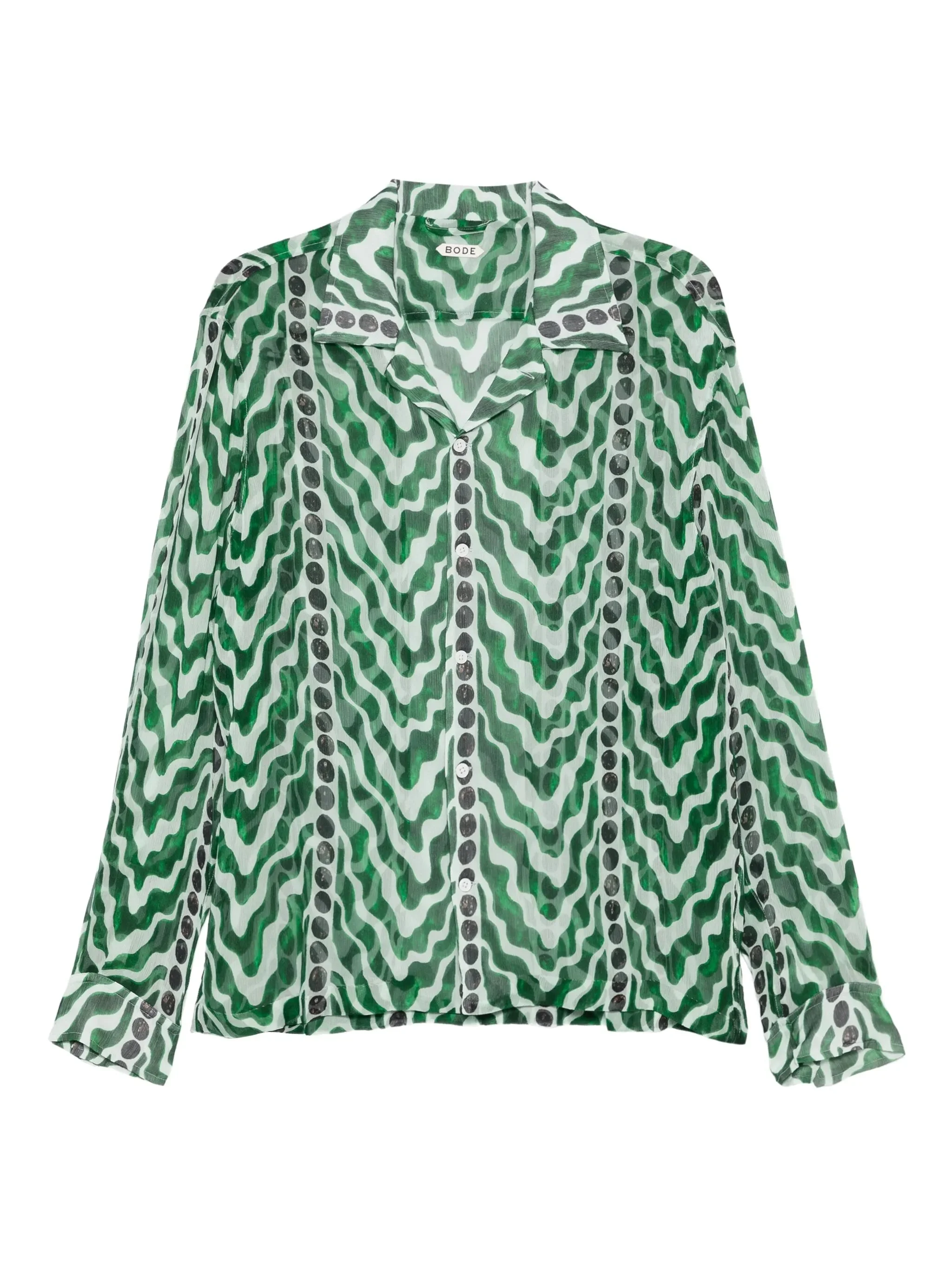 wave-pattern shirt - 1