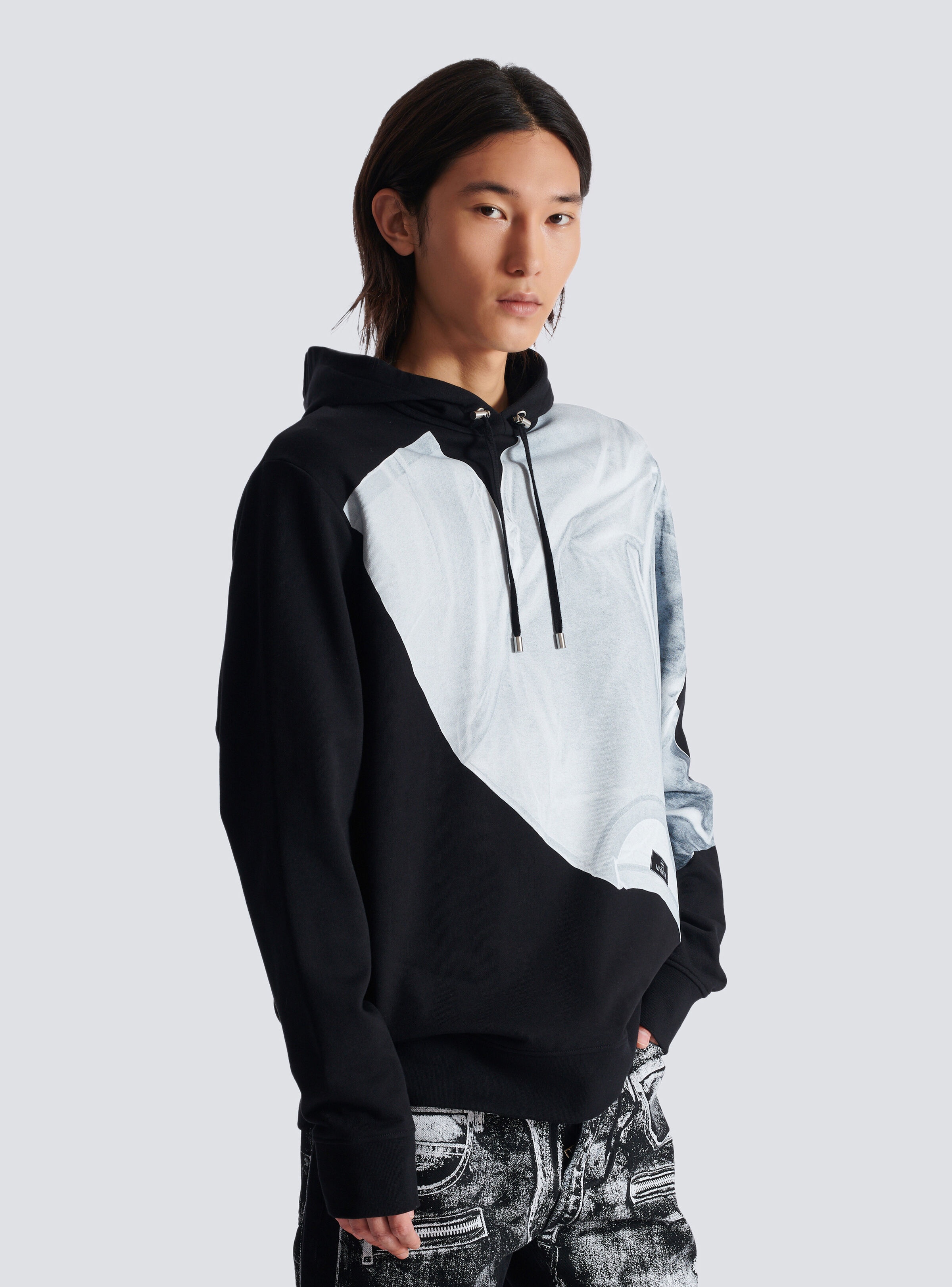 Hoodie with T-shirt print - 6