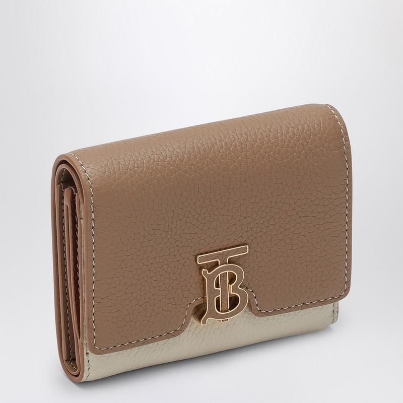 Burberry Brown/Beige Trifold Tb Wallet - 2