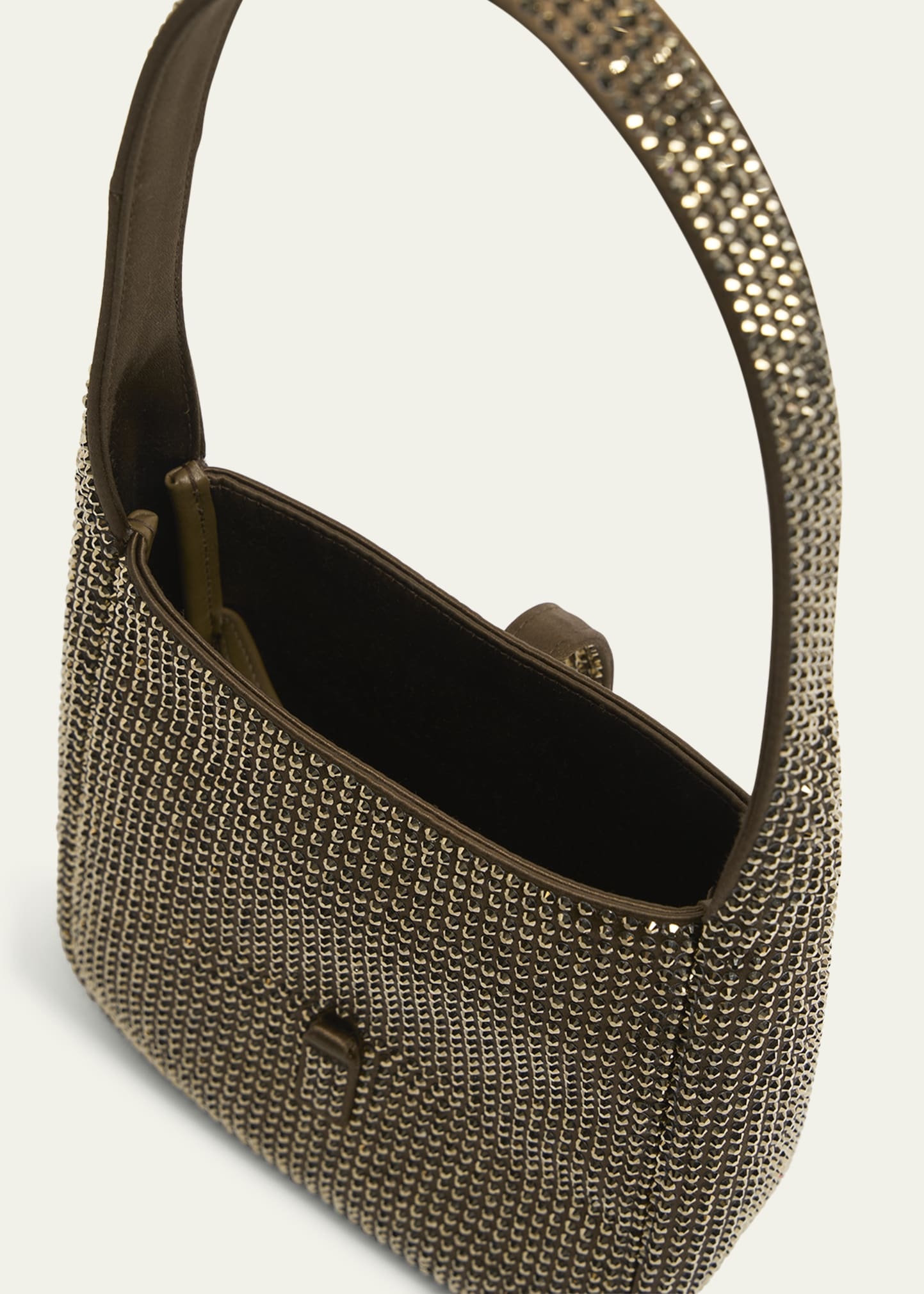 Le 5 A 7 YSL Hobo Bag in Rhinestone Satin - 4