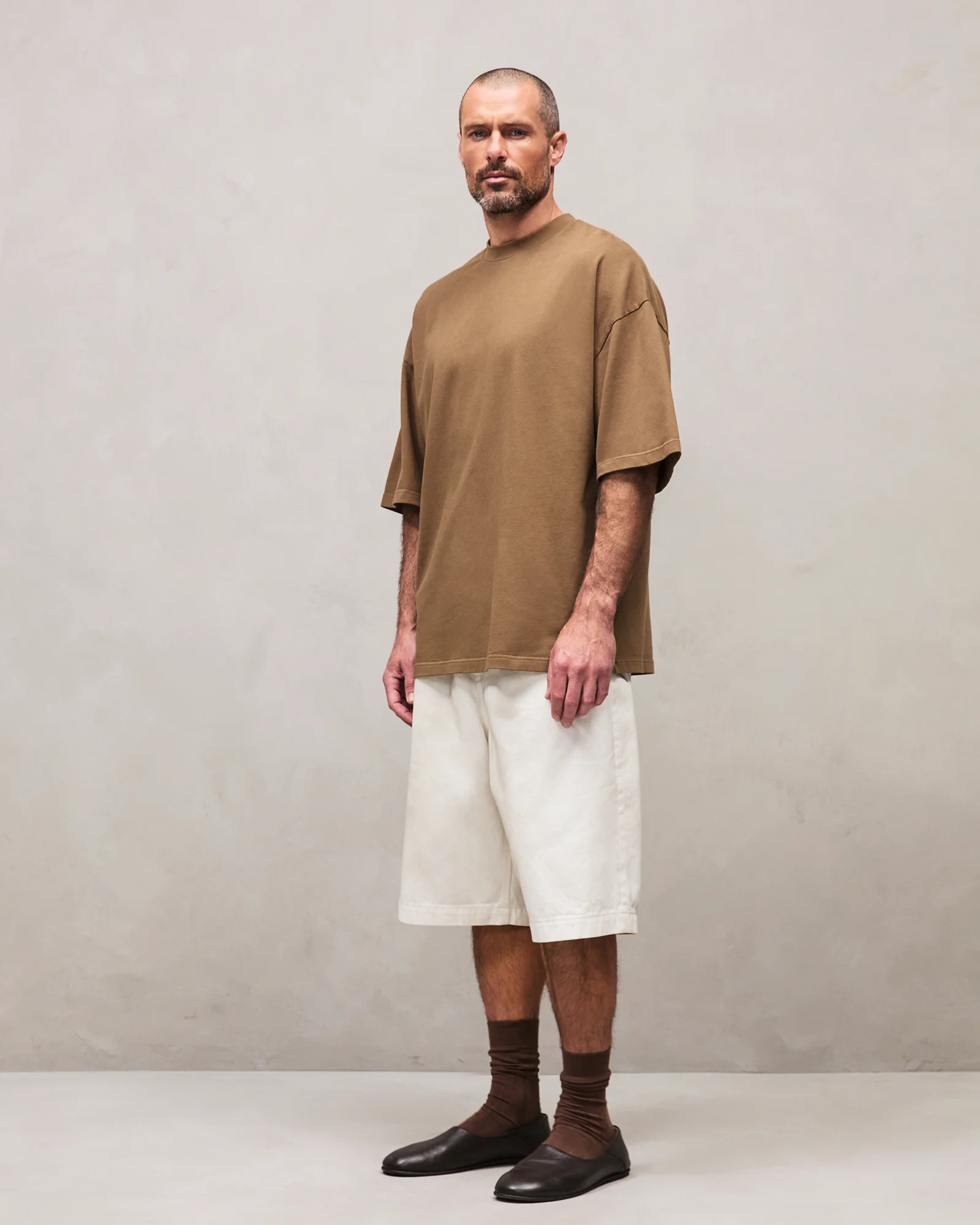 HEAVY BOXY TEE DUNE - 2