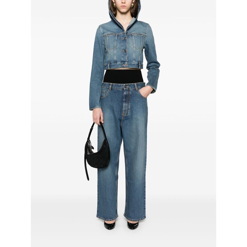 Alaïa Blue Denim - Tapered Jeans Women - 3