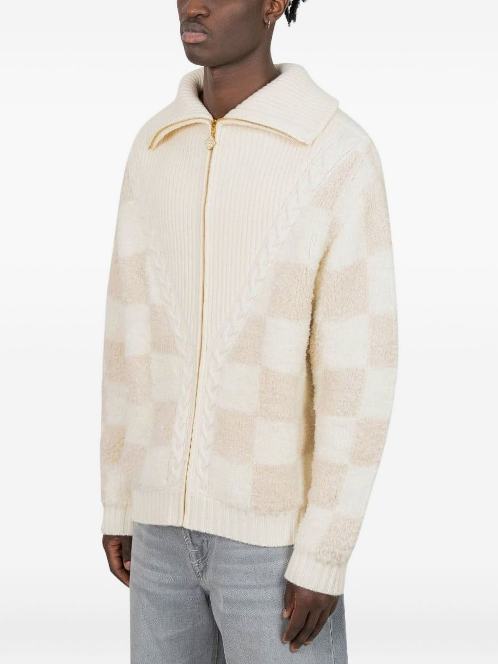 cable-knit cardigan - 2