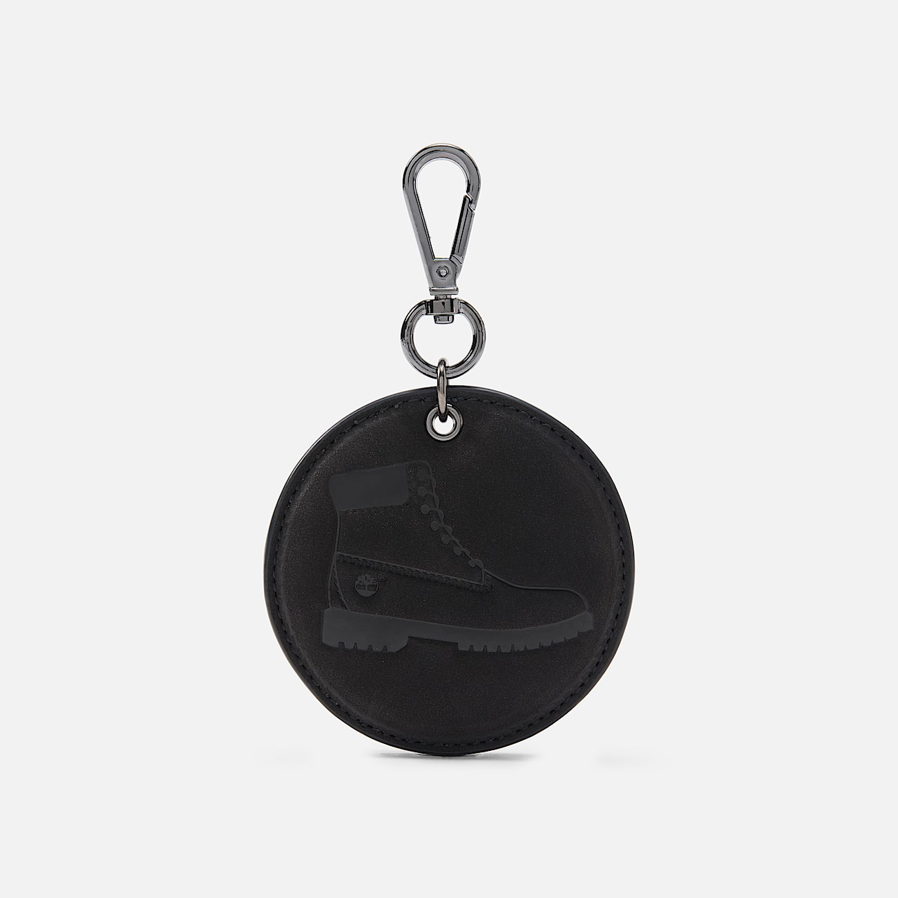 Round 2-Sided Leather Key Ring - 2