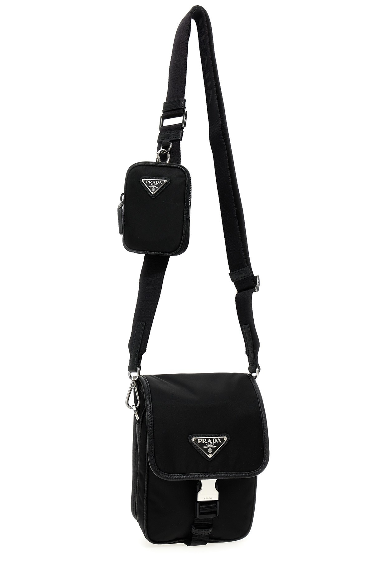 ショルダーバッグ PRADA LOGO-DETAILED RE-NYLON CROSSBODY BAG Prada Men's Re-Nylon Crossbody Bag | Neiman Marcus