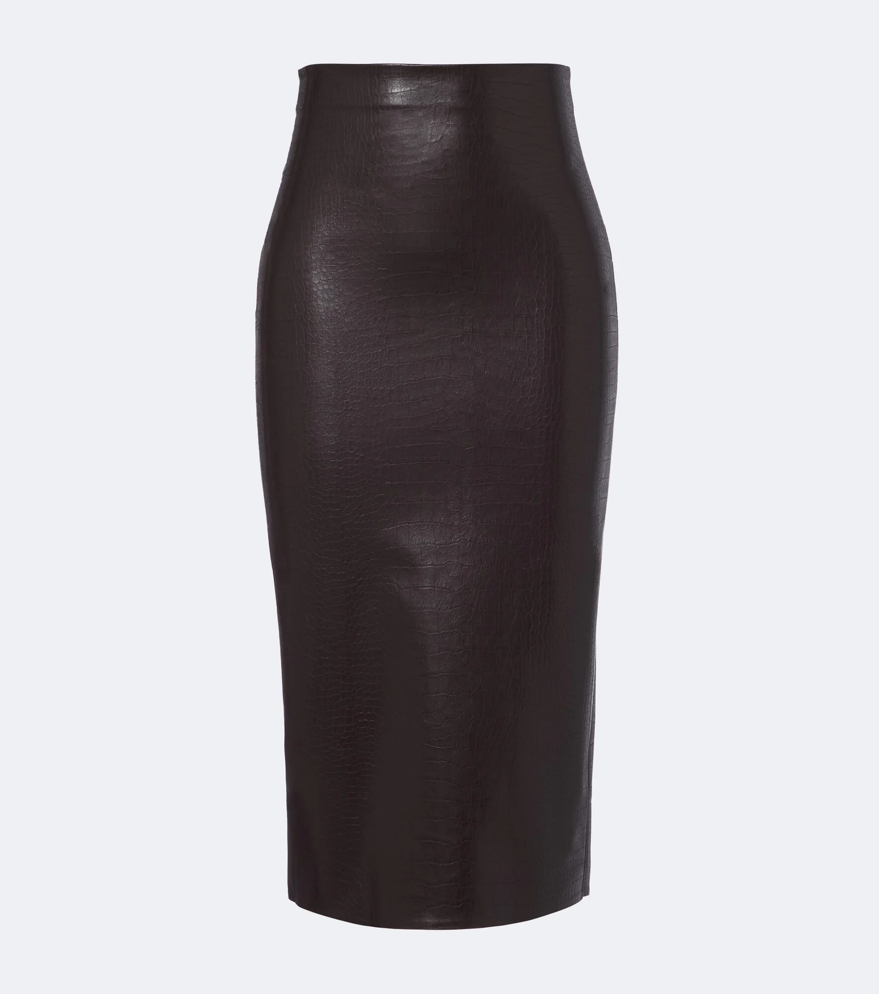Croc-effect pencil skirt - 1